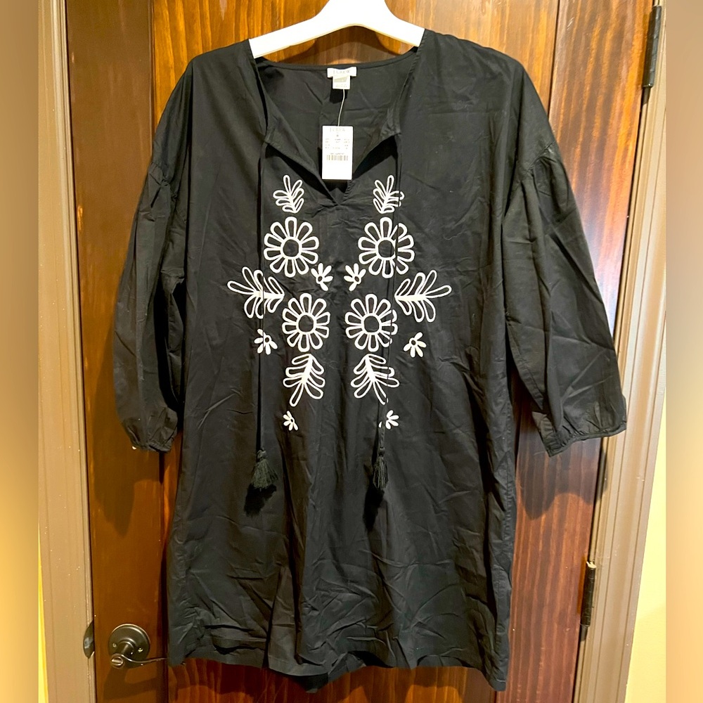 J. Crew black short dress size M